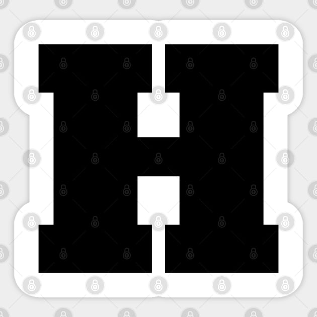 Alphabet H (Uppercase letter h), Letter H Sticker by maro_00